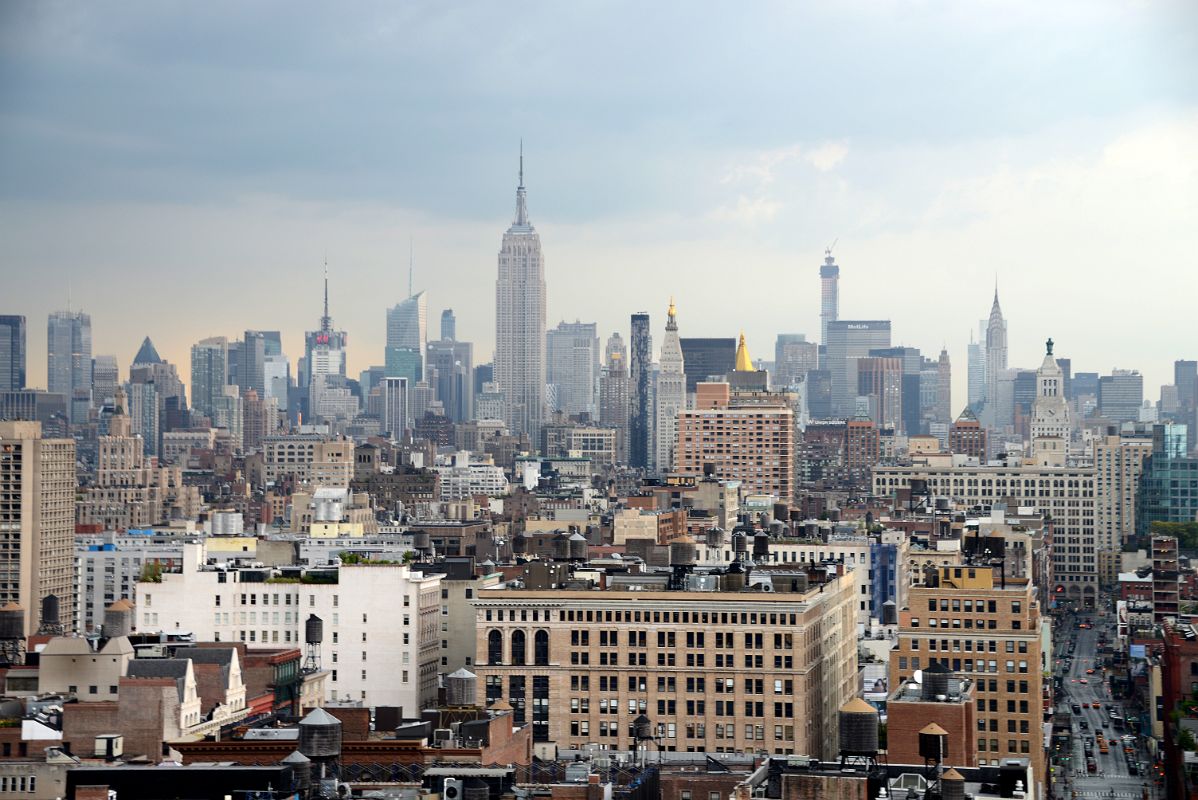 09-03 Manhattan Bank Of America Building, Empire State Building, MetLife, Chrysler Building From Rooftop NoMo SoHo New York City
